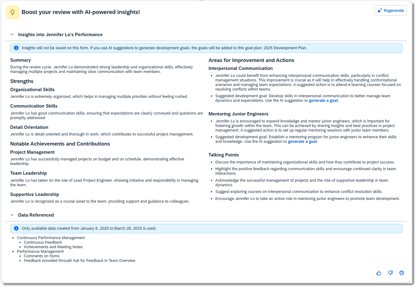 AI-Assisted Performance Insights