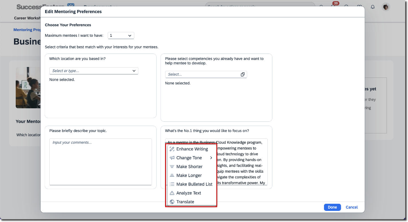 AI-Assisted Writing Now Available in More Areas